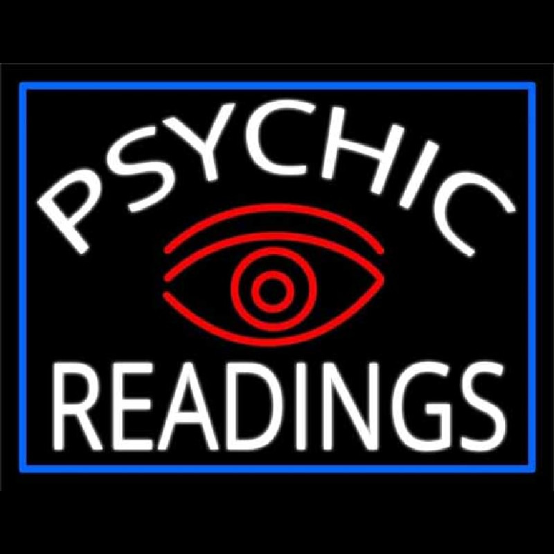 White Psychic Readings And Red Eye Neonreclame