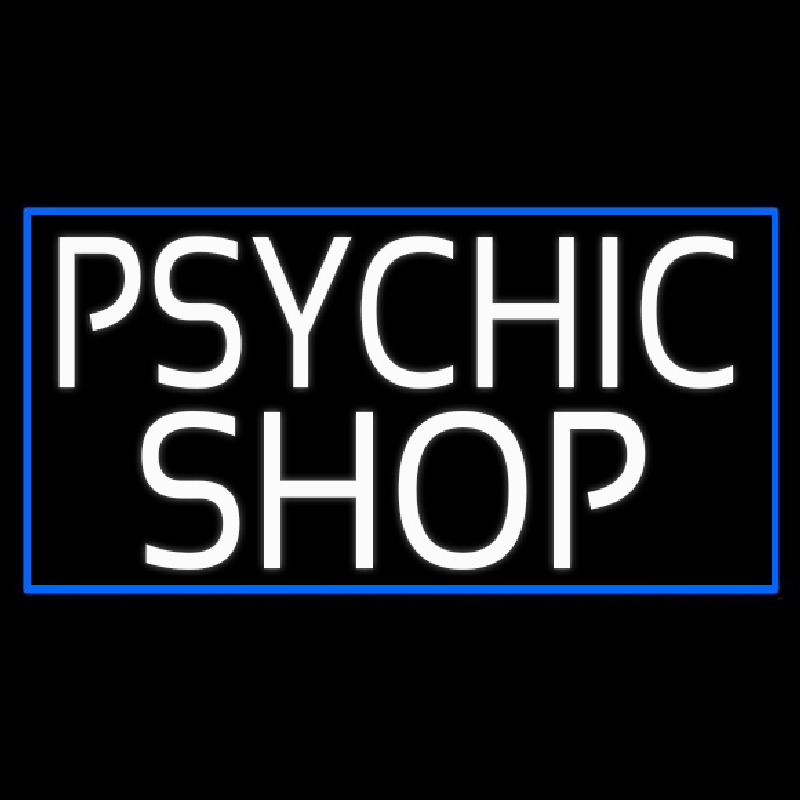 White Psychic Shop Neonreclame