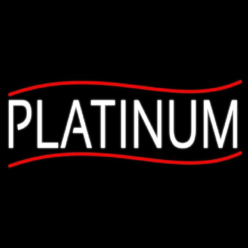 White We Buy Platinum Neonreclame