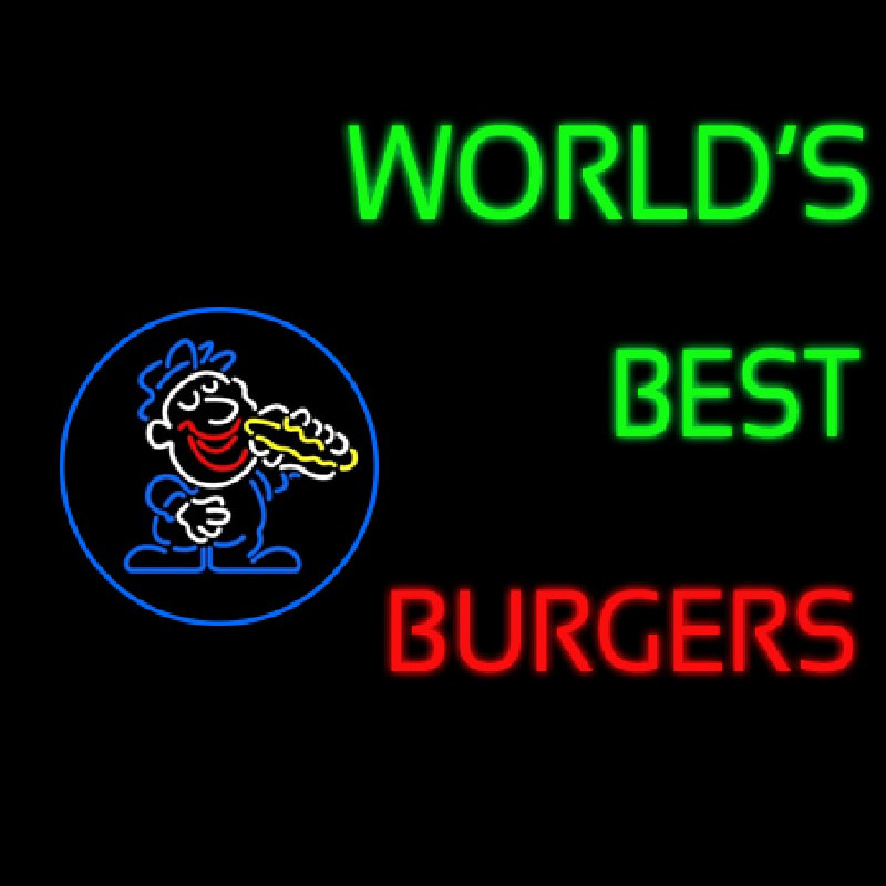 Worlds Best Burgers Neonreclame