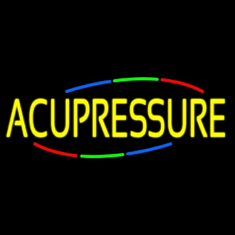 Yellow Acupressure Neonreclame