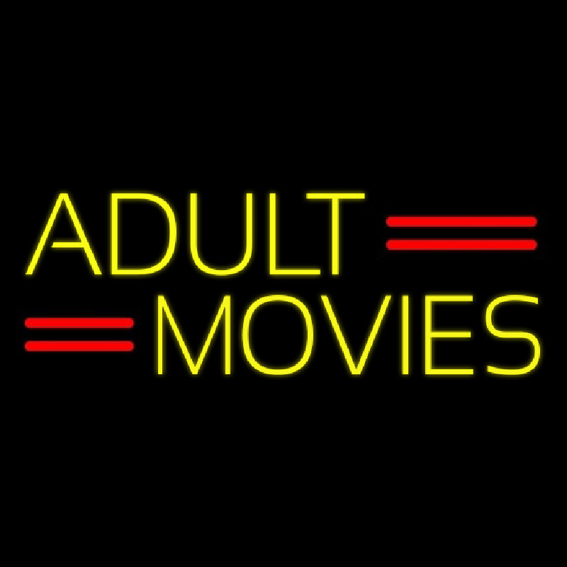 Yellow Adult Movies Neonreclame