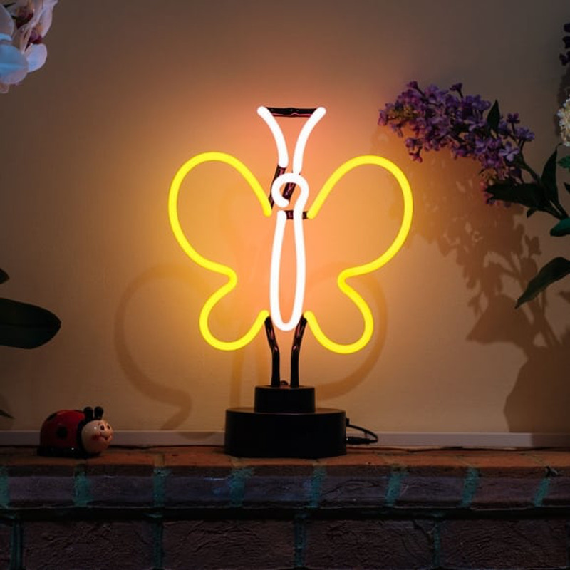 Yellow Butterfly Desktop Neonreclame