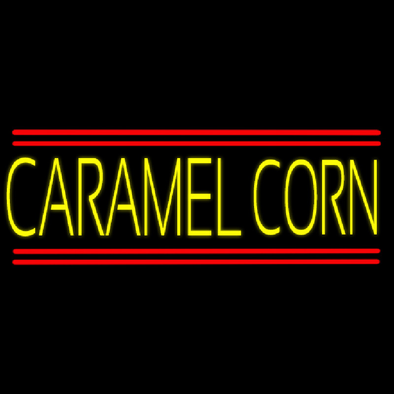 Yellow Caramel Corn Neonreclame