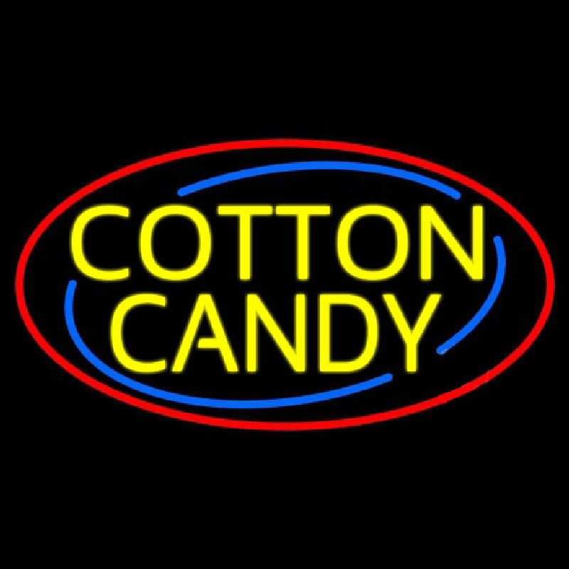 Yellow Cotton Candy Neonreclame