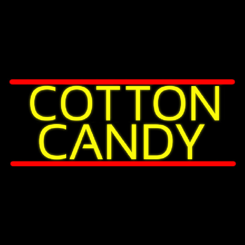 Yellow Cotton Candy Neonreclame