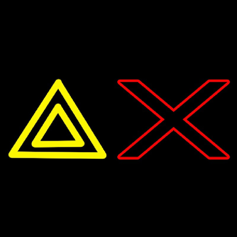 Yellow Delta Red Chi Neonreclame