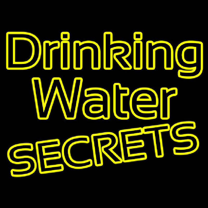 Yellow Drinking Water Neonreclame