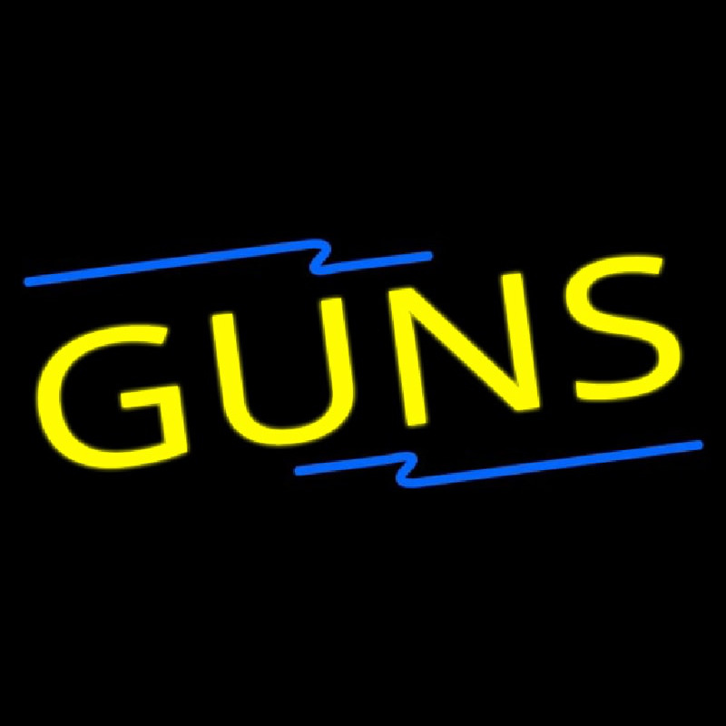 Yellow Guns Neonreclame