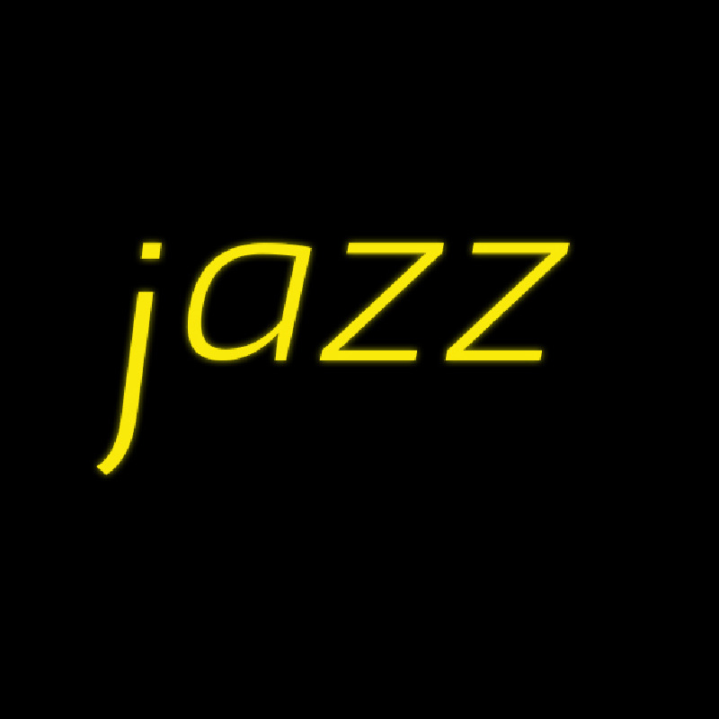 Yellow Jazz Cursive Neonreclame