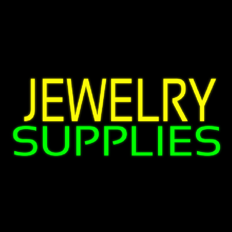 Yellow Jewelry Green Supplies Neonreclame