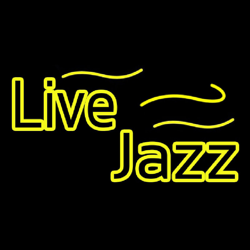 Yellow Live Jazz Neonreclame