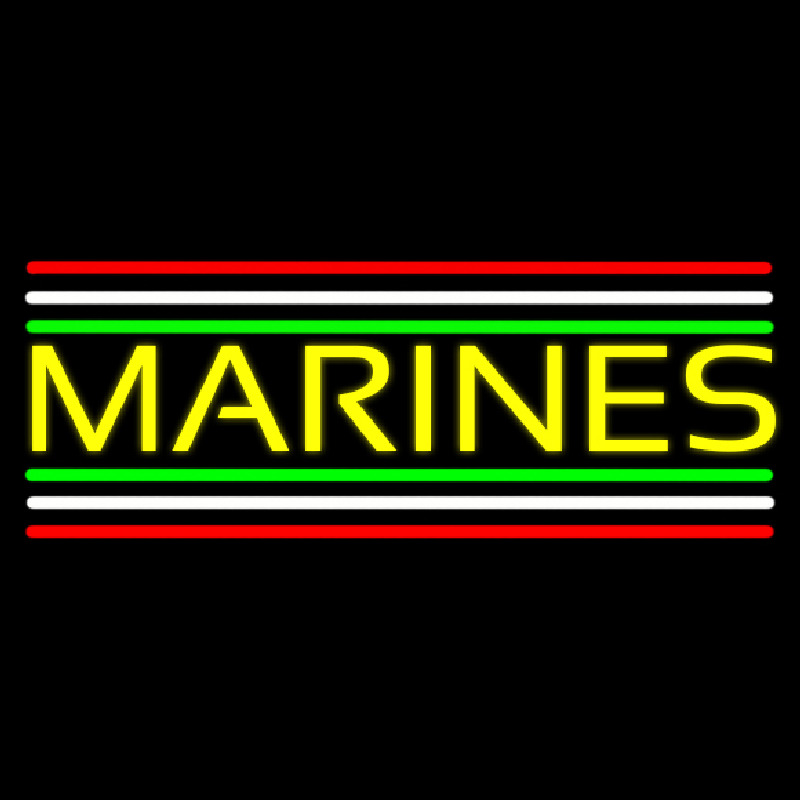 Yellow Marines Neonreclame