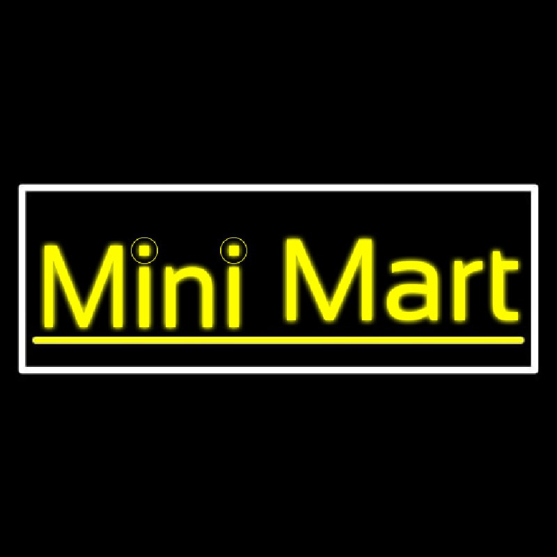 Yellow Mini Mart Neonreclame