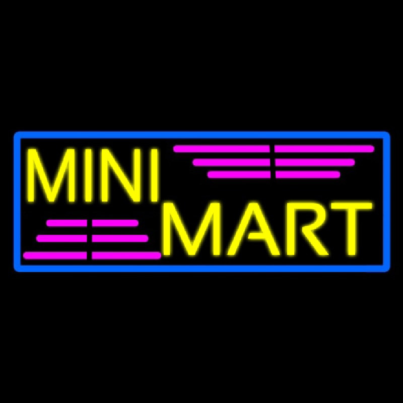 Yellow Mini Mart Neonreclame