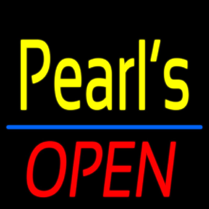 Yellow Pearls Open Neonreclame