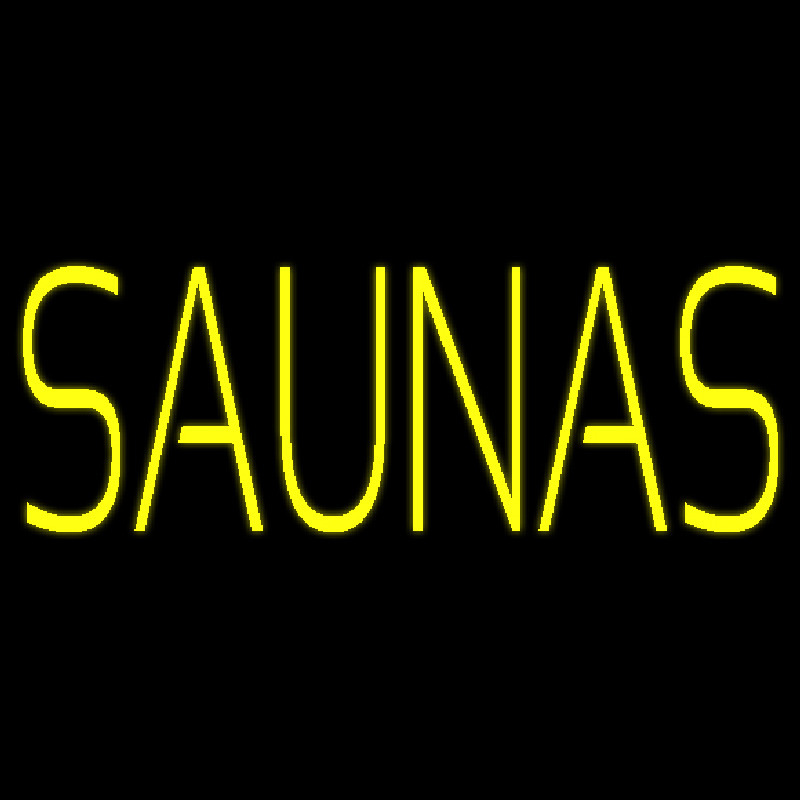 Yellow Saunas Neonreclame