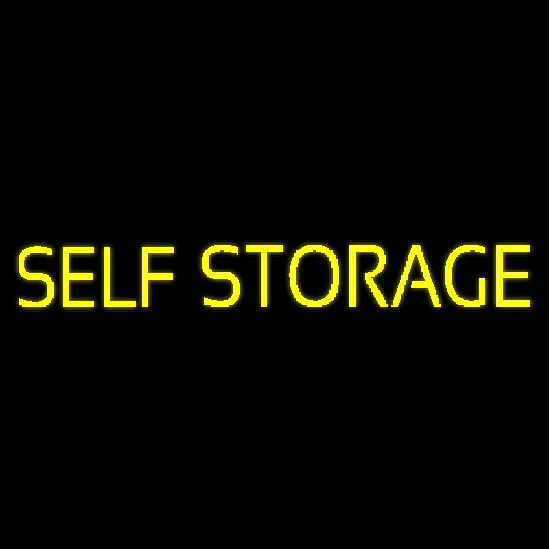 Yellow Self Storage Block Neonreclame