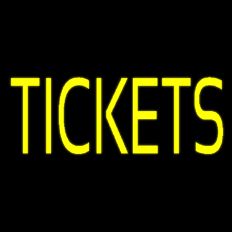 Yellow Tickets Neonreclame