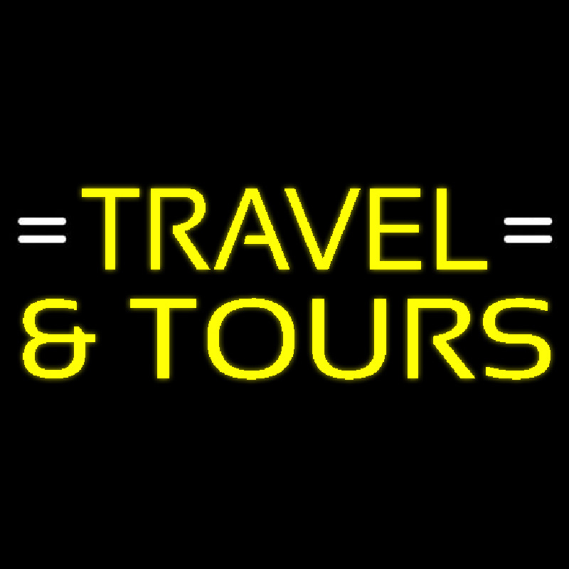 Yellow Travel And Tours Neonreclame