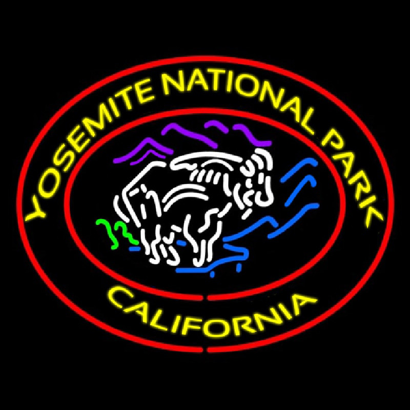Yosemite National Park California Neonreclame