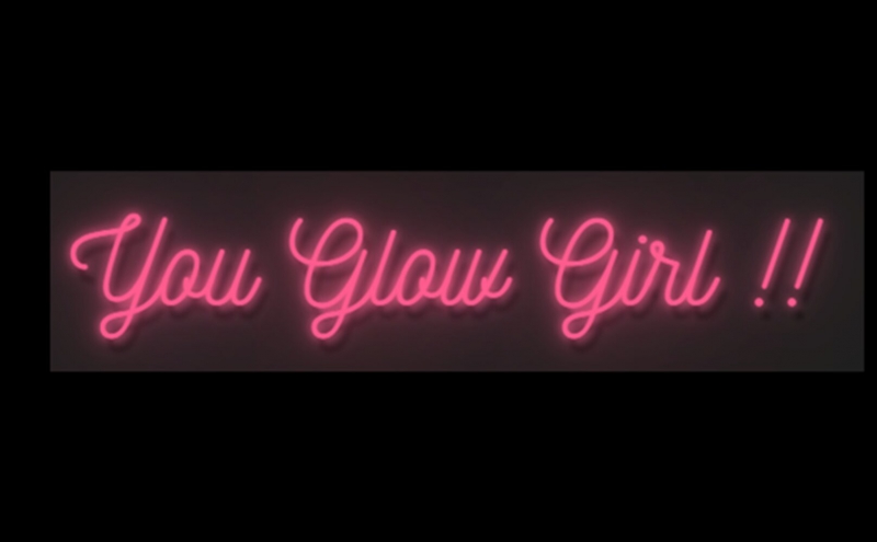 You Glow Girl Neonreclame