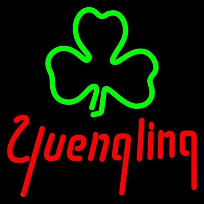 Yuengling Green Clover Beer Sign Neonreclame