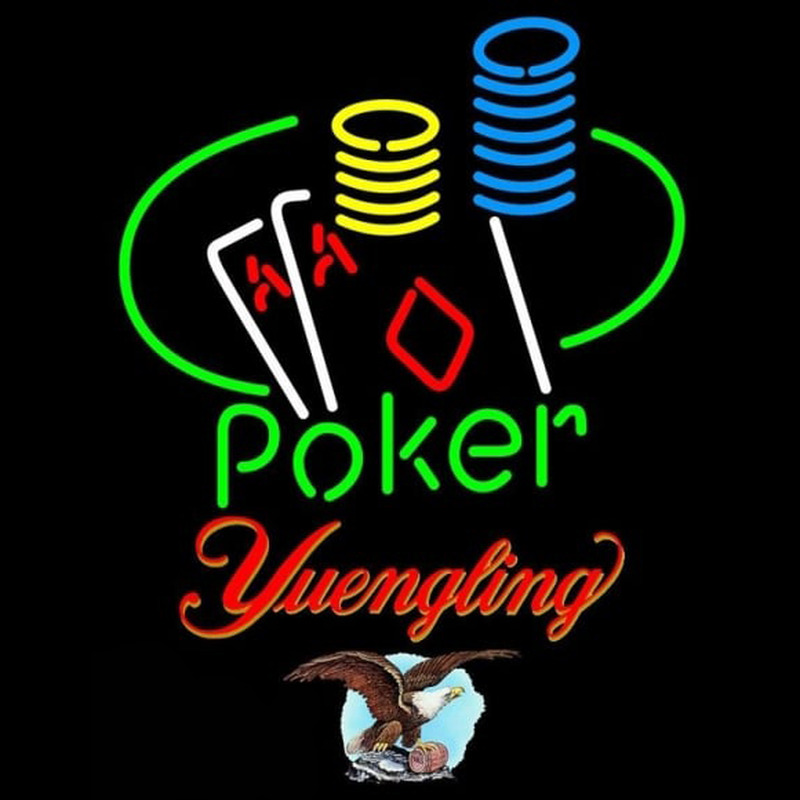 Yuengling Poker Ace Coin Table Beer Sign Neonreclame