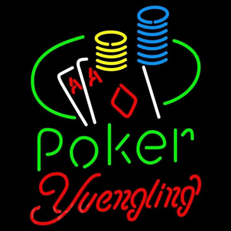 Yuengling Poker Ace Coin Table Beer Sign Neonreclame