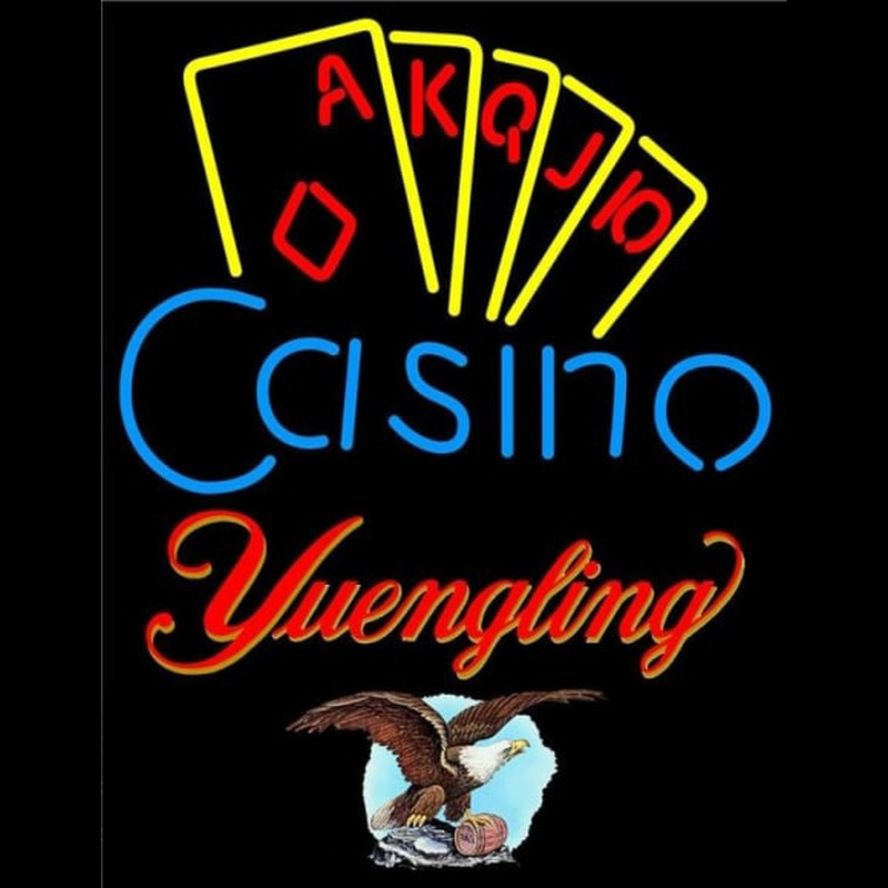 Yuengling Poker Casino Ace Series Beer Sign Neonreclame