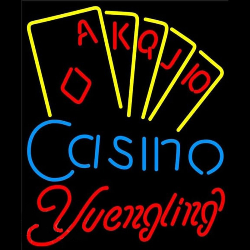 Yuengling Poker Casino Ace Series Beer Sign Neonreclame