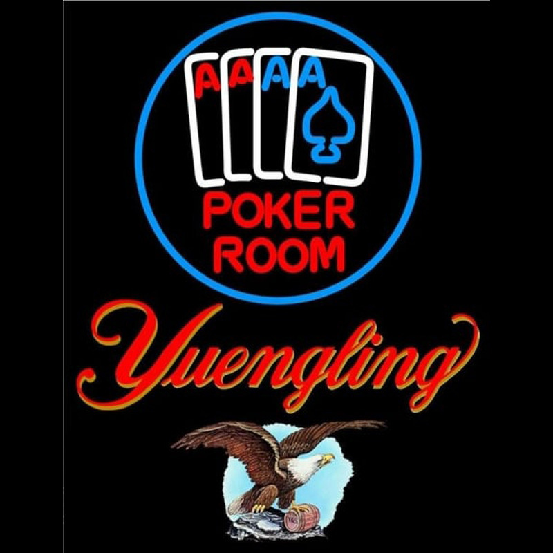 Yuengling Poker Room Beer Sign Neonreclame