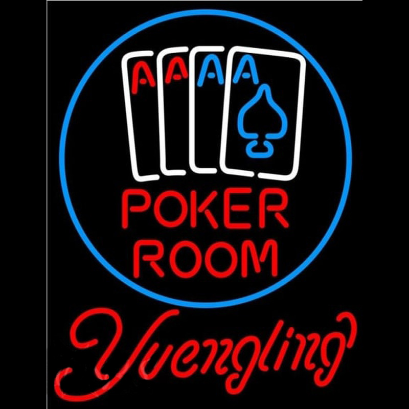 Yuengling Poker Room Beer Sign Neonreclame