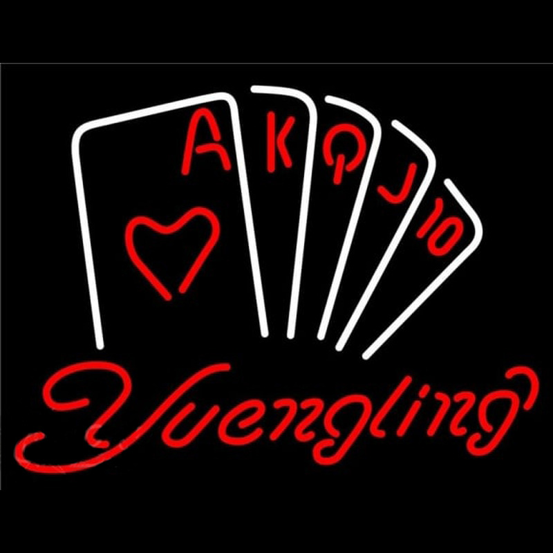Yuengling Poker Series Beer Sign Neonreclame