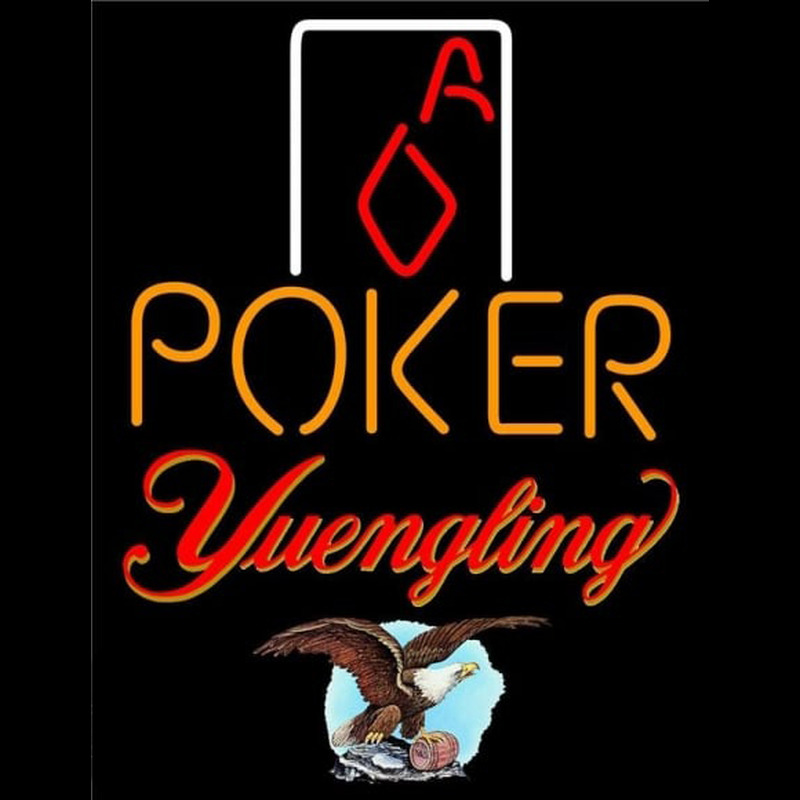 Yuengling Poker Squver Ace Beer Sign Neonreclame