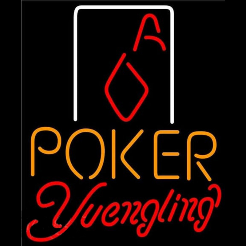 Yuengling Poker Squver Ace Beer Sign Neonreclame