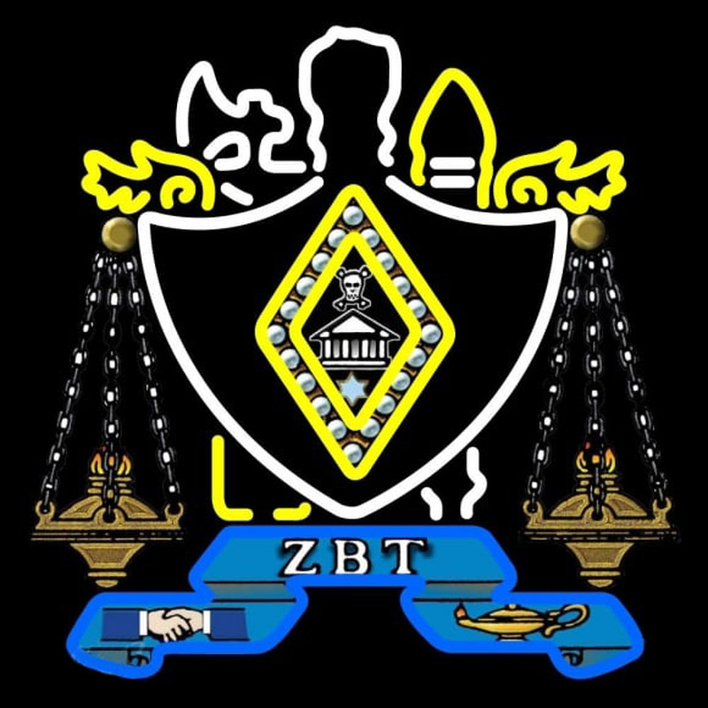 Zeta Beta Tau Chapters Logo Neonreclame