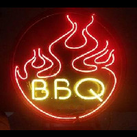  Flames BBQ Neonreclame