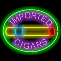  Imported Cigars with Graphic Neonreclame