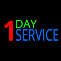 1 Day Service Neonreclame