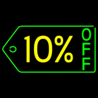 10 Percent Off Neonreclame