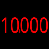 10000 Red Neonreclame