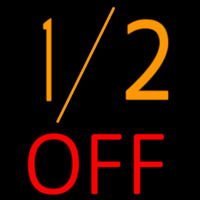 1by2 Off Neonreclame