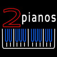 2 Pianos Neonreclame