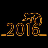 2016 With Monkey Neonreclame