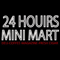 24 Hours Mini Mart Neonreclame