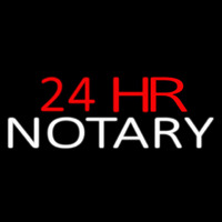 24 Hr Notary Neonreclame