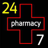 24 Pharmacy Neonreclame