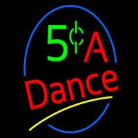 5 Cents A Dance Neonreclame