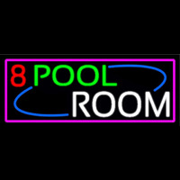 8 Pool Room With Pink Border Neonreclame